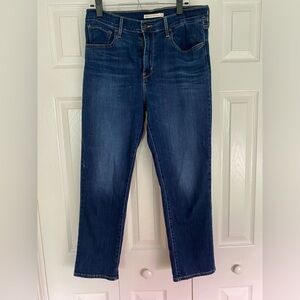 Levis Strauss 724 high rise straight crop